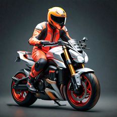 Motorbike leather suit